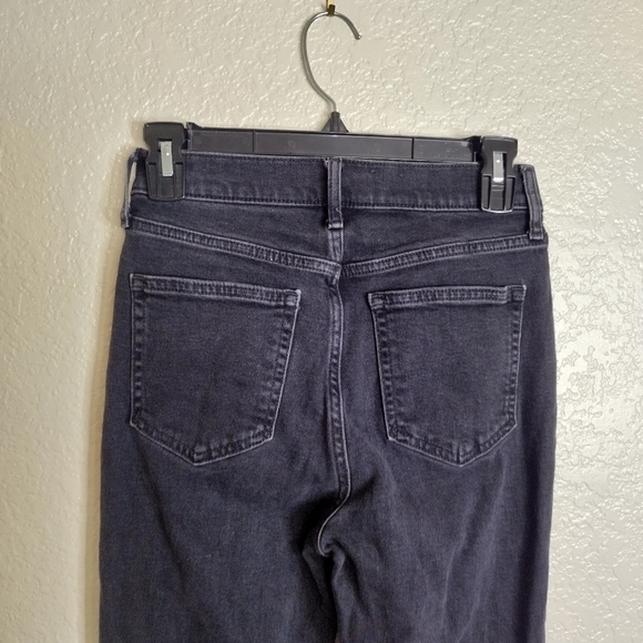 GAP flare high rise black denim jeans sz 26 - Picture 5 of 8